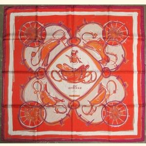 Hermes New Springs Scarf with signature orange box NWOT